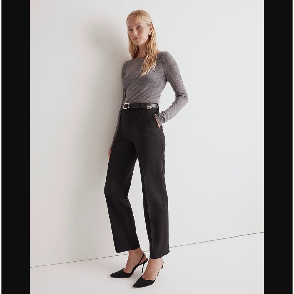 Madewell Black Straight Leg Pants